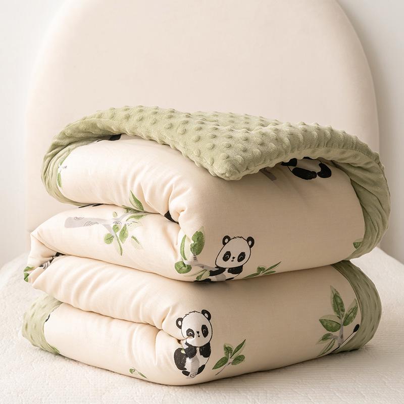 Детское хлопковое одеяло из двойной марли класса А - Всесезонное с соевым наполнителем