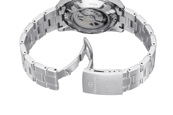 Мужские автоматические часы Orient Star RK-AU0005L, стандартные механические, сделано в Японии, с 2-летней гарантией производителя, темно-синие
