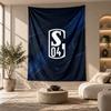 Decorative Tapestry,Schalke 04 Printed Wall Art, Lightweight Wall Hanging For Bedroom Background