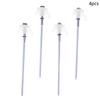 4Pcs Screw Anchor Tent Stakes 20Cm Carbon Steel Tent Pegs Spike Hook Camping Tent Nail Spiral Screw With Hex Socket Stakes