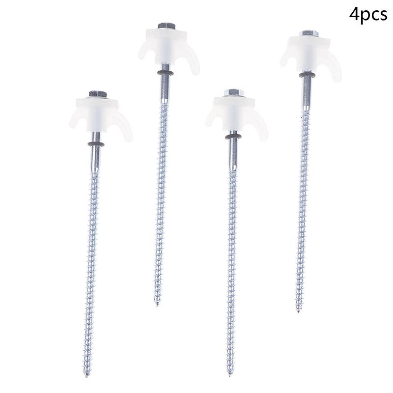 4Pcs Screw Anchor Tent Stakes 20Cm Carbon Steel Tent Pegs Spike Hook Camping Tent Nail Spiral Screw With Hex Socket Stakes
