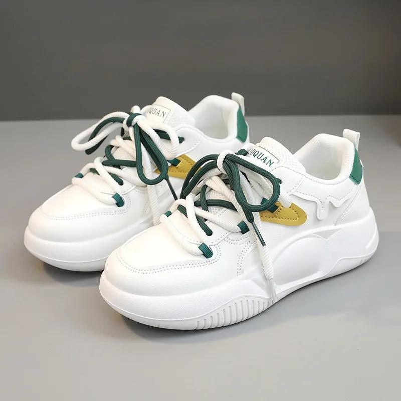 Spring Hot Sale Womens Vulcanized Shoes High Quality Comfortable Incrase Casual Sneakers Small White Shoe Fashion Platform Shoes