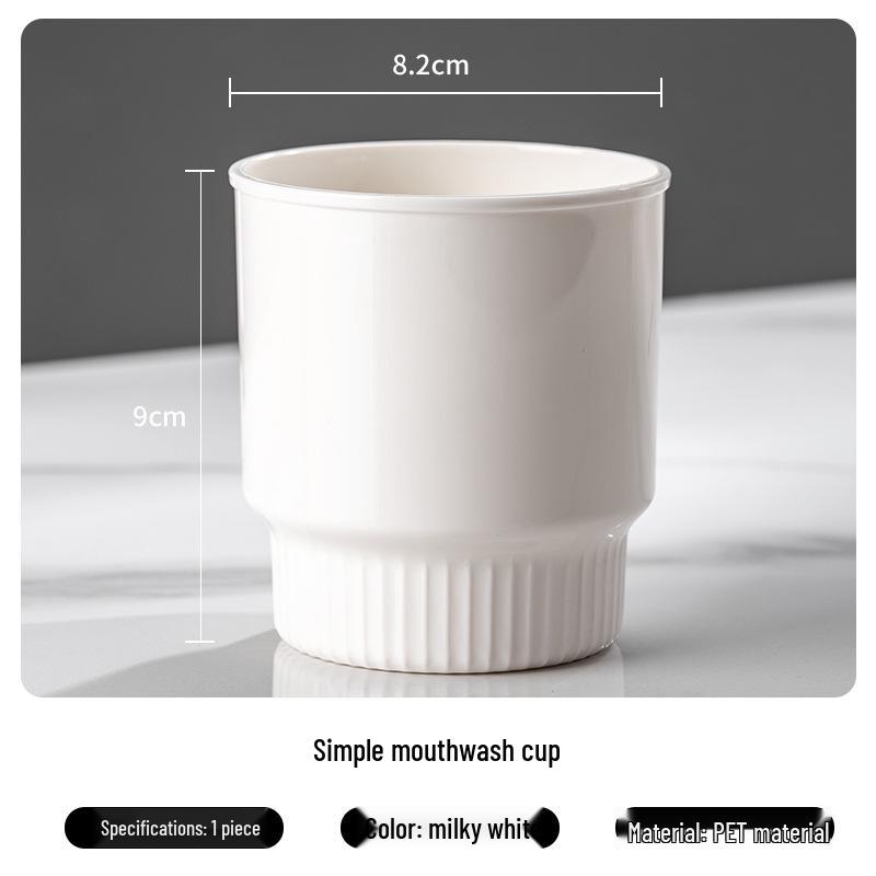 Настенный набор для ванной без сверления: Подставка для зубных щеток и стакан для полоскания рта