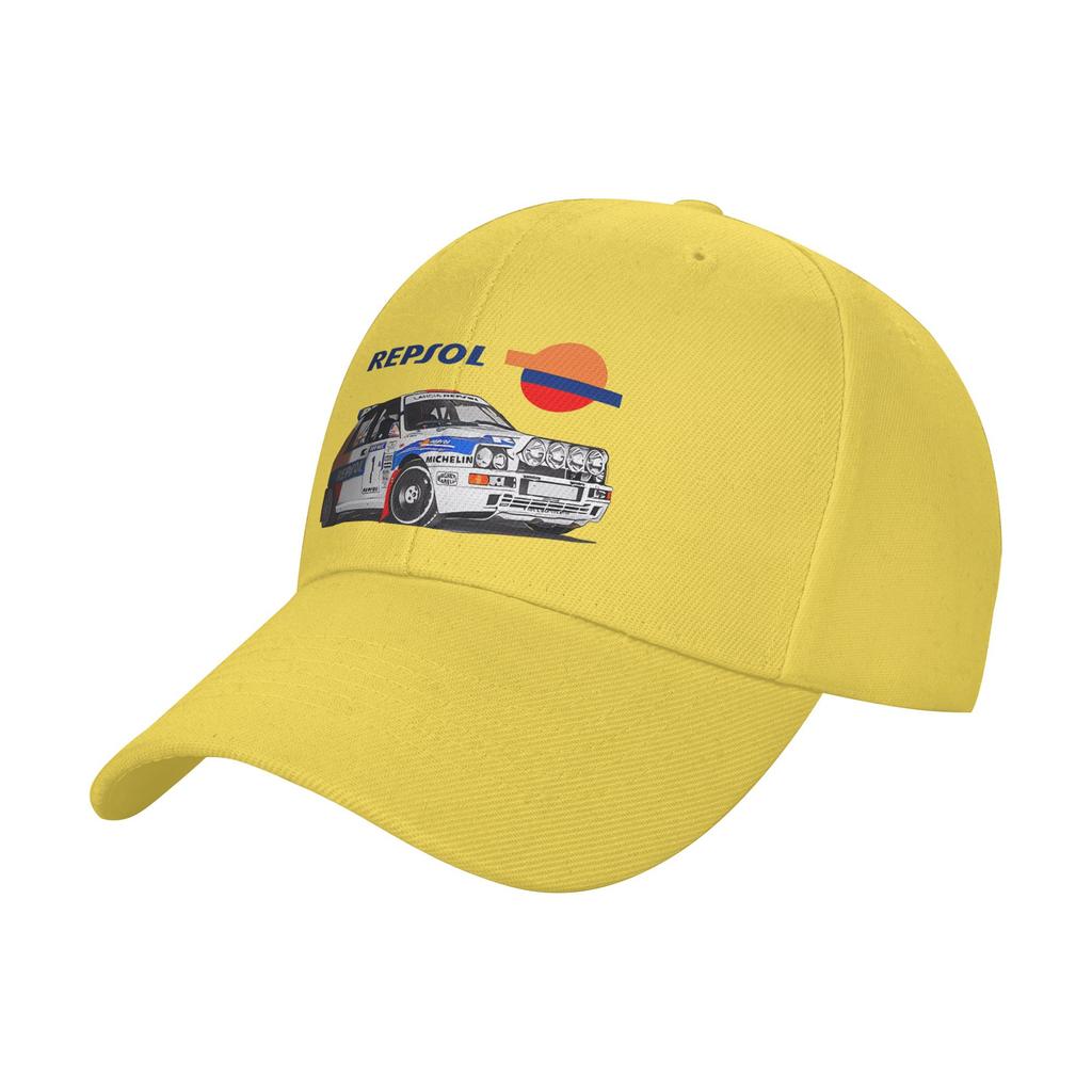 Fashion Lancia Repsol Rally Wrc Carlos Sainz White Curved Brim Baseball Cap HighQuality Texture Caps For Unisex