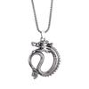 2025 Zodiac Hip Hop Dragon Pendant Necklace In Titanium Steel – Unisex Sweater Chain Jewelry