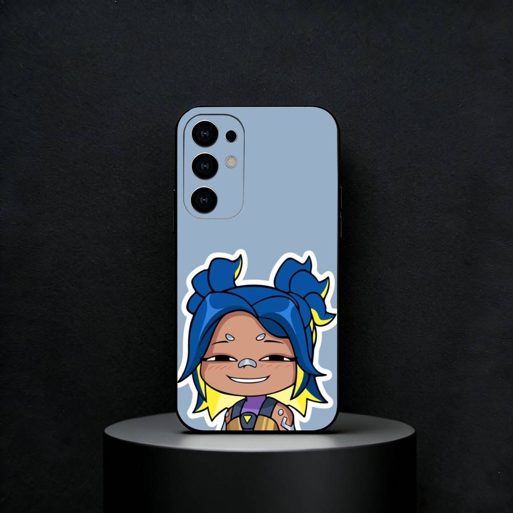 Cartoon Valorant-t Phone Case For Samsung S25,S24,S23,S22,S21,S20,Ultra,Plus,FE Black Soft Cover