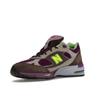 Stray Rats x New Balance 991 Сделано в Англии Фиолетовый Зеленый Женские Кроссовки Серый W991SRG