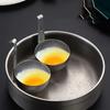 Stainless Steel Egg Poacher Poaching Pan Mould Egg Steamer Steamed Egges Mold Hoousehold Kitchen Cooking Tool Gadget Egg Shaping Cooker