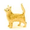 Cat 22ct Gold Plated British Made Animal Art Figure Collection (Standing)