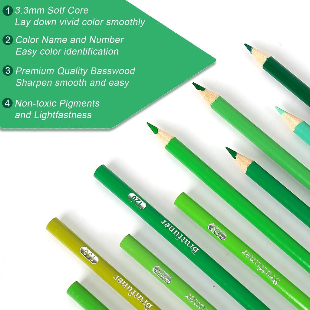 Набор цветных карандашей на масляной основе, 300 цветов, профессиональный набор цветных карандашей с мягким грифелем, идеально подходит для раскрашивания и рисования, для детей, взрослых и художников