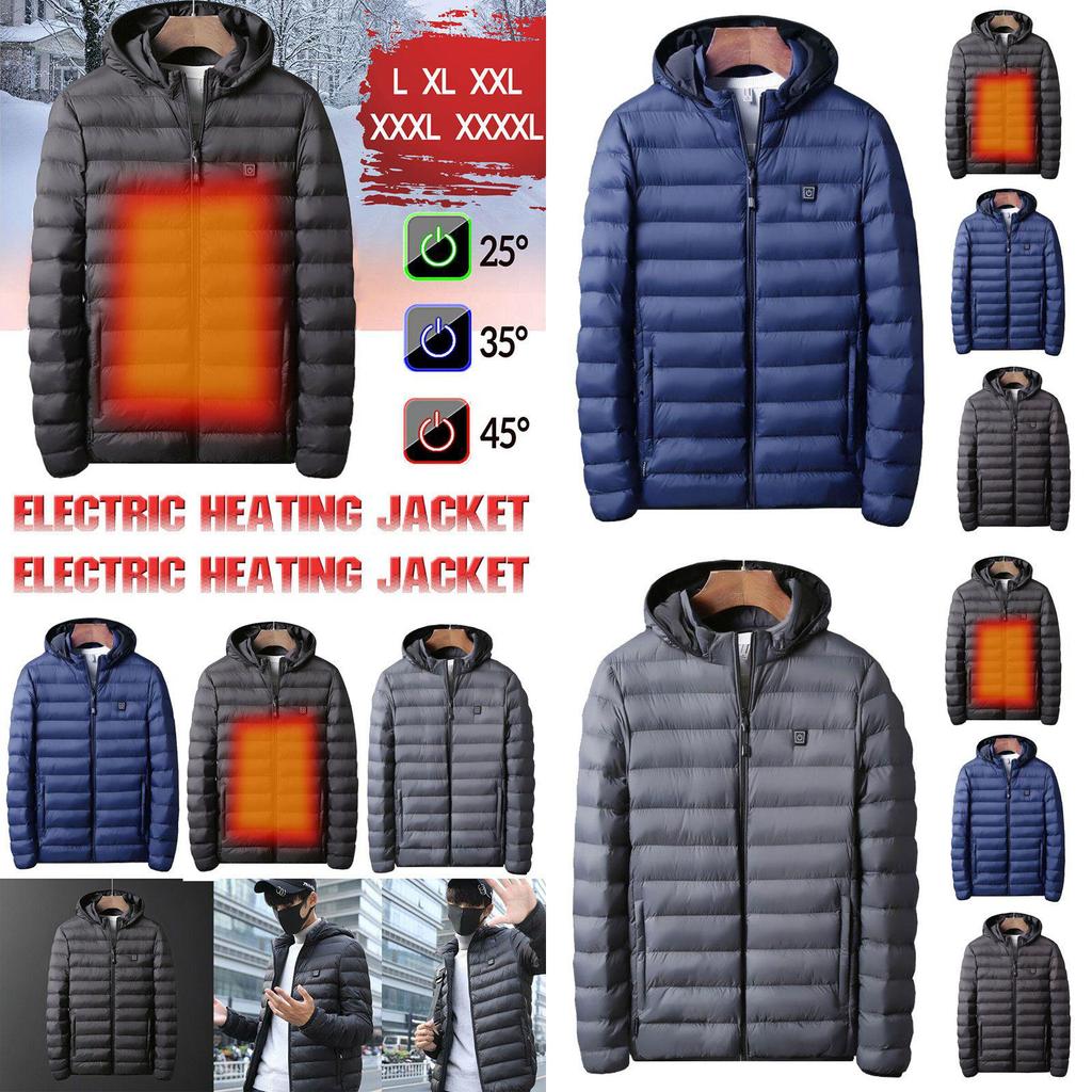 Usb Electric Heated Coat Jacket For Men With Soft And Comfortable Thermal Warmth