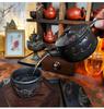 Dharma Purple Pottery Vintage Handmade Teapot Керамический резной чайник Kung Fu Teapot Одиночный чайник Наборы для приготовления чая Pu'er Чайник