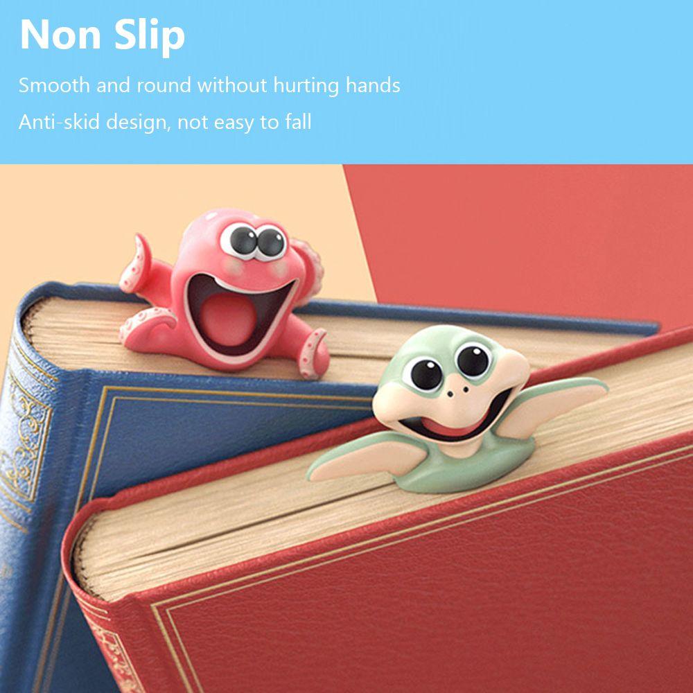 Stationery Gift School Octopus Lobster PVC Creative Book Markers Bookmarks 3D Stereo Sea Animal