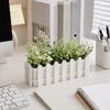 Small Planter Box Greenery Container Flower Arrangement Creative Fence Flowerpot  Porch