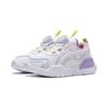 Li Ning Kids Comfortable Daily Non-Slip Wear-Resistant Low-Top Casual Shoes Kids Casual Shoes White Purple YKNT004-4