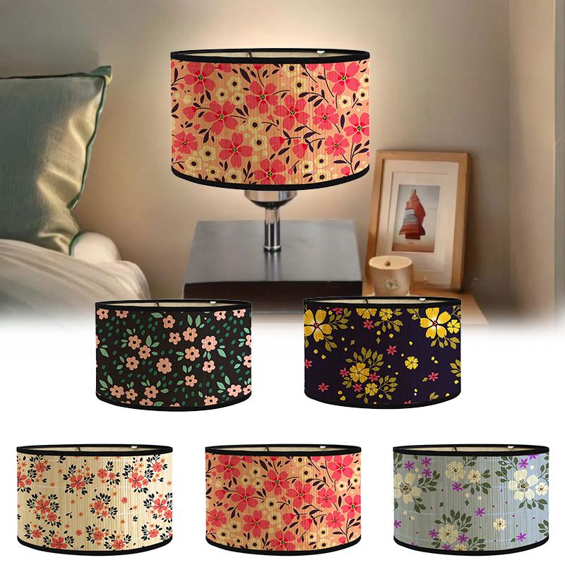 1PC Eco-Friendly Home Decor Adjustable Bamboo Chandelier Removable Woven Lamp Cover Ethnic Style Ceiling Light Fixture 30x30x20cm