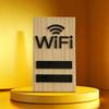 Деревянная табличка WIFI на стол с паролем беспроводной сети для ресторана, супермаркета, офиса, дома, бара, кофейни, общежития