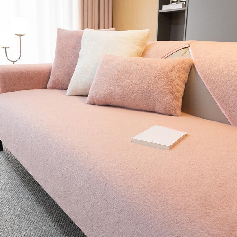 Пушистая зимняя плюшевая подушка для дивана, полностью покрытая тканью, чехол для дивана, элитная подушка