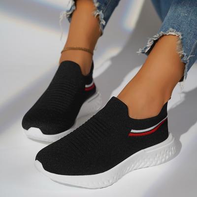 Горячая распродажа женской обуви Slip on женские вулканизированные туфли осенние дышащие сетчатые разноцветные повседневные плоские удобные прогулочные туфли