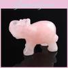 Exquisite Hand Carved Elephant Natural Gemstone Jasper Turquoise Malachite Quartz Crystal Ornament For Timeless Elegance