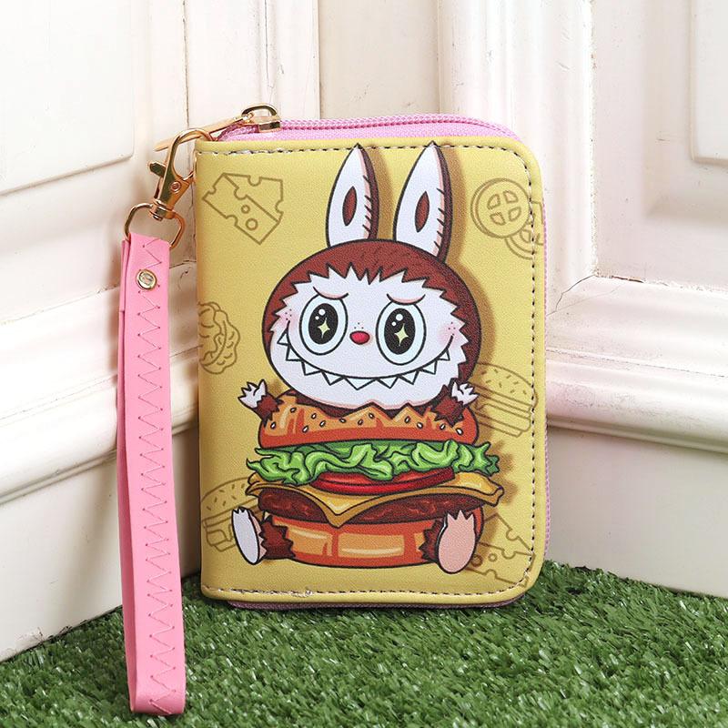 Cartoon Cute and Hot Labubu Male and Female Students Handheld Wallet CLE