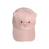 Casual Embroidery Sunshade Duckbill Caps Cartoon Pink Pig Sunshade Hat Adjustable Summer Cap for Women