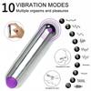 Бесшумный вибрирующий пулевидный вибратор с 10 функциями. Мощные вибрации. Раскачивающее массажное устройство доставляет удовольствие женщинам.