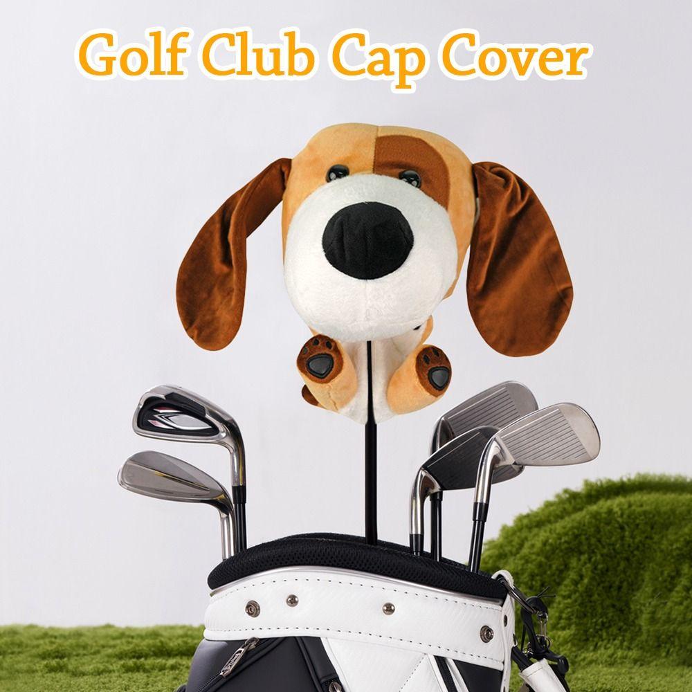 Dog/Pig/Lion Shape Golf Club Head Cover Plush Golf Club Head Protector Golf Accessories