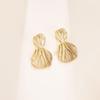 "High-Grade Electroplated Gold Earrings - European & American Style"