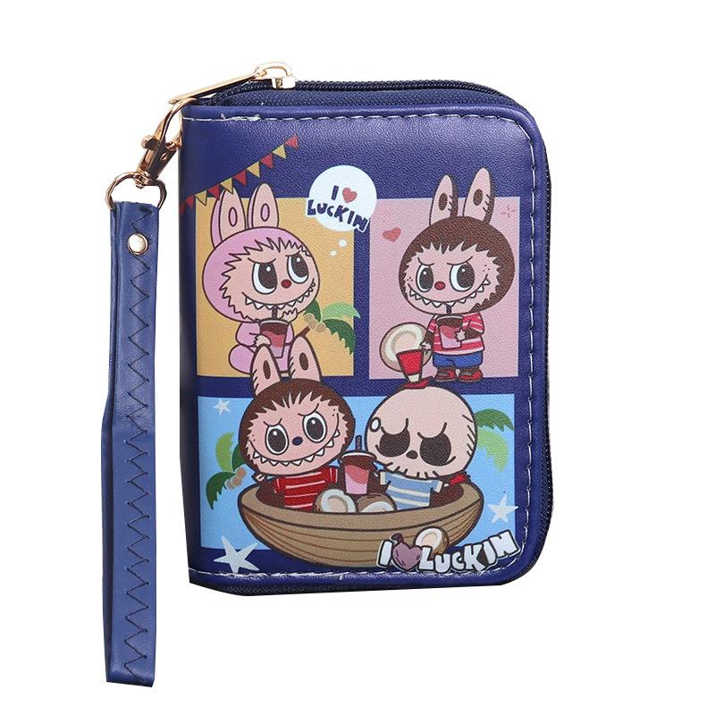 Cartoon Cute and Hot Labubu Male and Female Students Handheld Wallet CLE