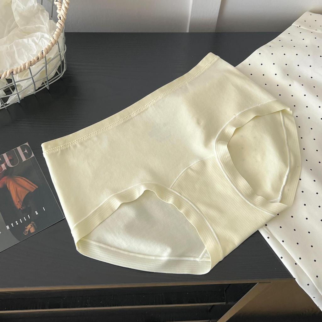 Мощные базовые женские трусики-сетка 9801, цвета низкой насыщенности, удлиненная ластовица, дизайн «банан», 60 штук.