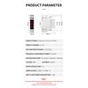 Din Rail Mount Three Phase Voltage Meter AC 80-500V Modular Voltage Meter LED Digital Display BV-3R
