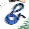 Nylon Dog Leash Reflective Round Rope Medium Large Dogs Heavy Duty Pet Walking Lead