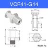 Vacuum Suction Cup Connector VM-G1 Threaded Barb Pneumatic Nozzle Adapter