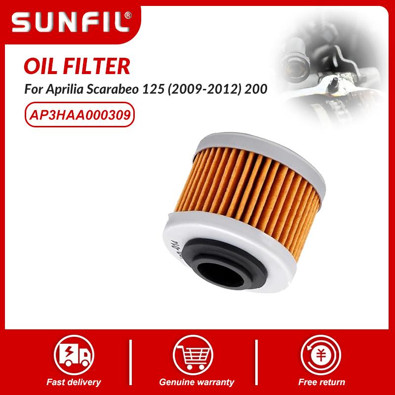AP3HAA000309 HF186 Oil Filter, Compatible with Aprilia Scarabeo 125 (2009-2012) 200 (2011-2012)