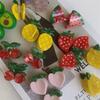 Korean Fresh Fruit Hair Clip: Strawberry, Watermelon, Cherry, Lemon Design