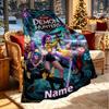 Custom Name Personalized Demon Hunters Kpop Print Blanket, Home Decor, Bedroom, Sofa, Camping, Couch, Gifts for Birthday Christmas