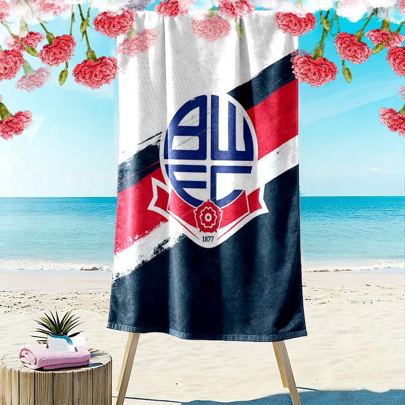 Bolton Wanderers F.C Beach Towel, Large Soft Quick Dry Towel for Beach Camping Swimming