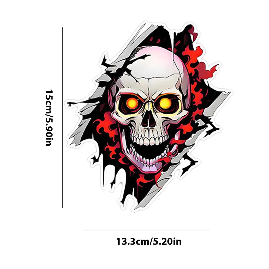 Mdikawe Skeleton Head Sticker, American Skull Car Sticker | Skeleton Head Decal for Truck