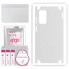 apgo Protective Skin Sticker for the Back+sides Compatible with Samsung Galaxy F23, Full Wrap Film, Foil, Vinyl - Pattern Transparent Carbon