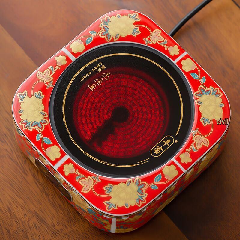 Handmade Ceramic Enamel Beam Handle Teapot