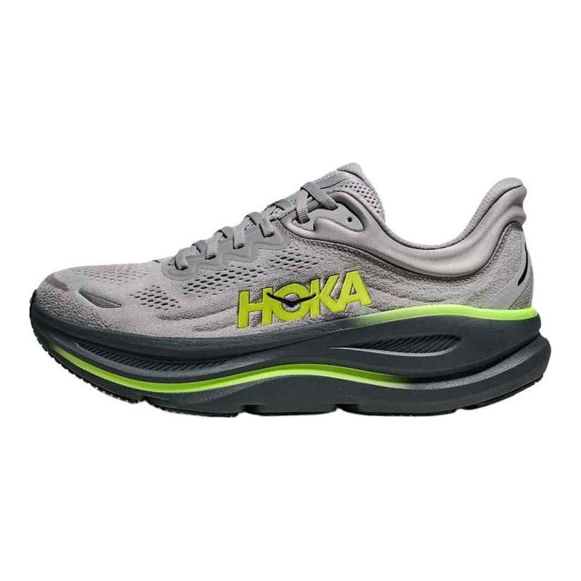 HOKA One One Новые дышащие светоотражающие кроссовки Bondi 9 из сверхкритической пены для тренировок, тестирования физической подготовки и медицинского осмотра (артикул 1162011-SSTT).