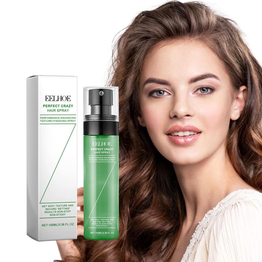 EELHOE Hair Volumizing And Styling Spray Oil Control Refreshing Long Lasting Hold No Wash Hair Texture Finish Spray For Daily Use 100ml