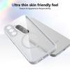 KEYSION Transparent Magnetic Phone Case for Samsung A57 5G A37 A27 5G Silicone+PC HD Clear Shockproof Cover for Galaxy A17 4G 5G