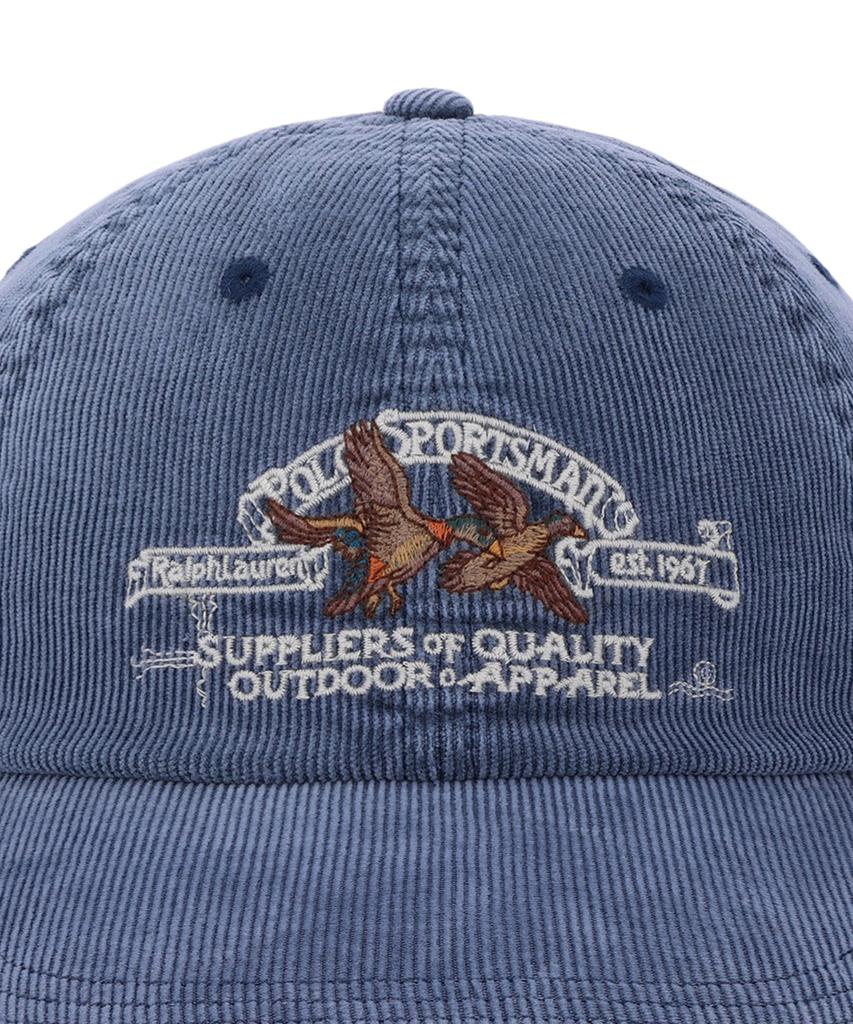 POLO RALPH LAUREN Кепка Polo Sportsman из вельвета - Темно-синяя