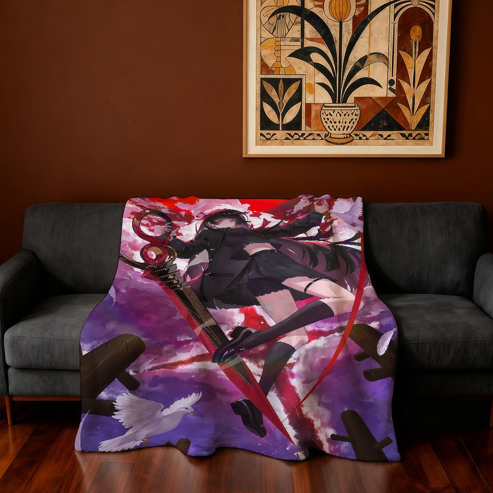 Game W-Wuthering Waves Chisa Blanket Super Warm Comfortable Plush Throw Blanket Child Home Sofa Bedroom Gift