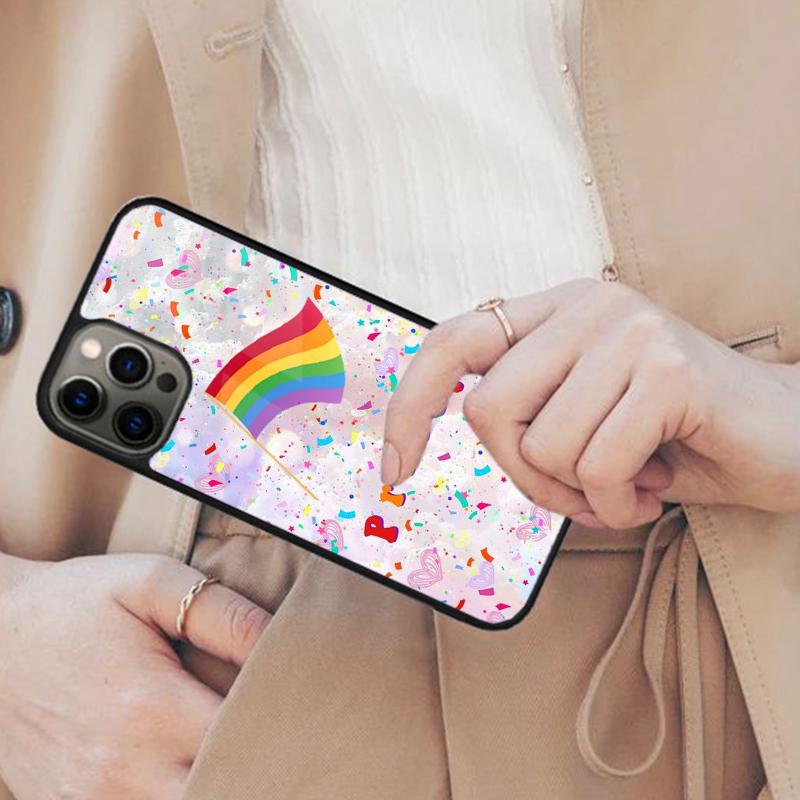 lgbt Pride Personalised Name Magnetic Phone Case For APPLE iPhone 17 Air 16 14 13 12 Pro Max 15 Plus Wireless MagSafe Cover
