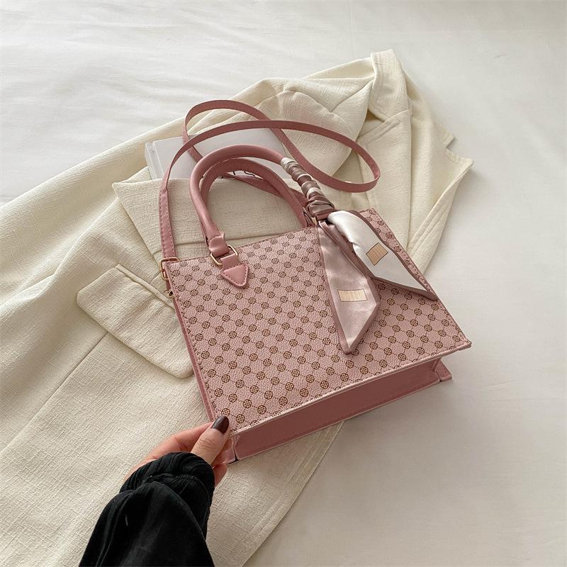 Новая летняя текстура модная повседневная простая и модная сумка через плечо в стиле ретро маленькая квадратная сумка через плечо