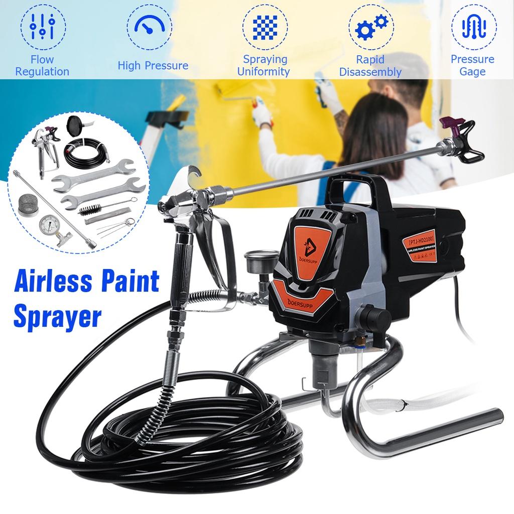 3000PSI безвоздушного распылителя Аэрограф Профессиональный безвоздушный распылитель Краскораспылитель Инструмент Машина Наборы распылителей краски для стен