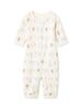 Стирка для новорожденных Животный принт PBCO261484 OWHT 50 [BABY] 2-Way Комбинезон